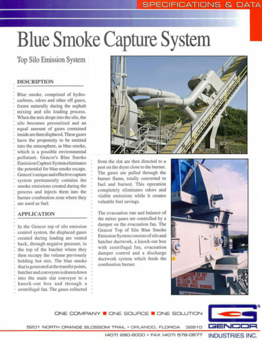 Gencor Blue Smoke Capture System