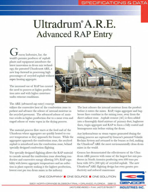 Gencor Ultradrum Advanced Rap Entry